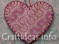 Craftideas Paper Heart Ornament